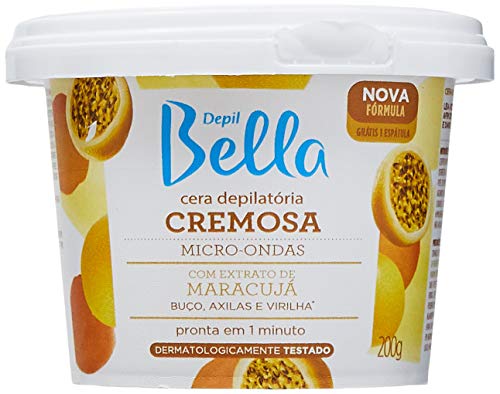 Depil Bella - Cera Depilatória Cremosa Micro-ondas Maracujá 200g