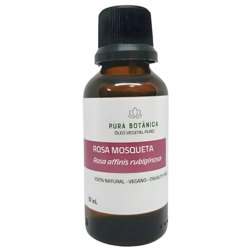 Óleo Vegetal de Rosa Mosqueta 100% Puro, Natural, Massagem, Aromaterapia, Cabelo, Pele Pura Botânica
