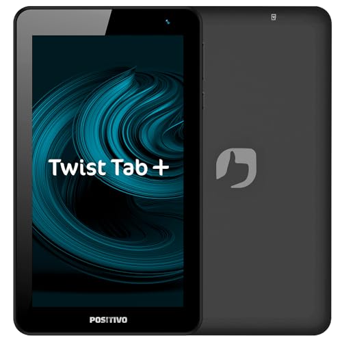 Tablet Positivo Twist Tab+ 2GB RAM 64GB, Tela 7" LCD Android 11 Go Bateria 3100mAh - Preto